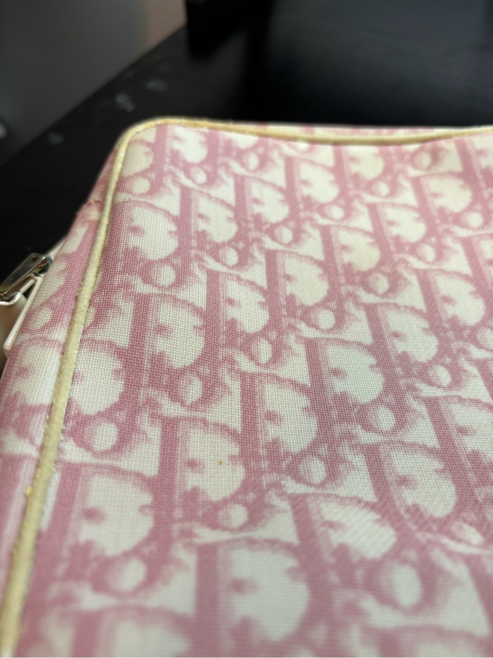 Vintage Christian Dior Pink Trotter No. 1 Crossbody Bag Galliano Era Project Bag - Picture 15 of 16